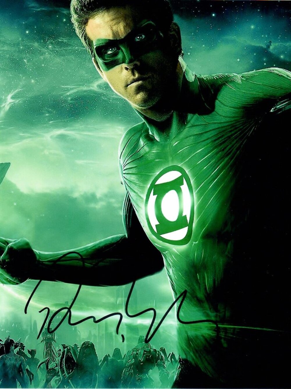 Ryan Reynolds Green Lantern Actor Hollywood Signed 8 x 10 Photo TTM COA